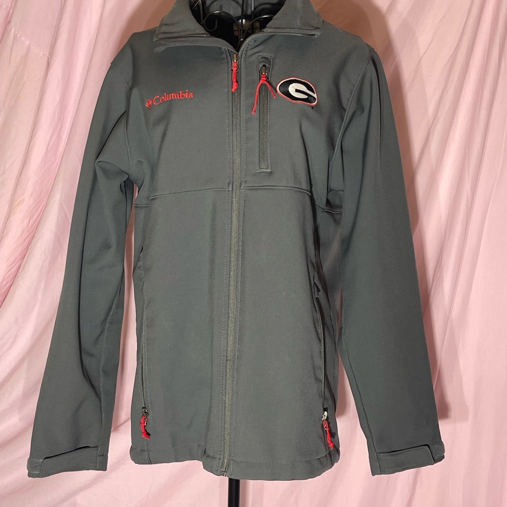 Columbia Charcoal Jacket with Crimson Details